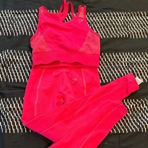 Gymshark Crop Top and Leggings Set